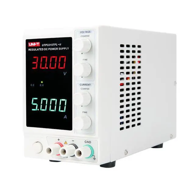 Alt view image 2 of 3 - UNI-T UTP3315TFL-II 1Ch Linear DC Power Supply 150W 30V 5A 10mV/1mA LED Voltage Current Dual 110V/220V±5% AC Frequency 50Hz/60Hz Display