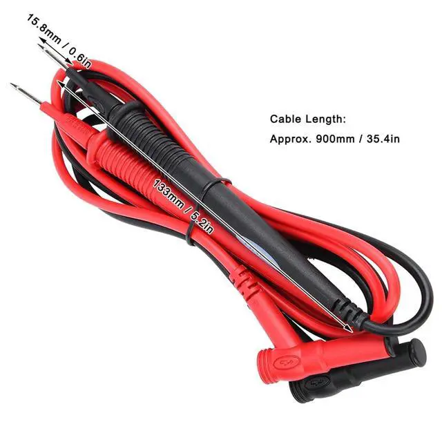 Alt view image 6 of 7 - UNI-T UT-L21 Universal Test Lead Probe Multimeter Testing Accessories with Sleeve Durable ABS Material for Electrical Engineers Technicians 900mm Cable Length
