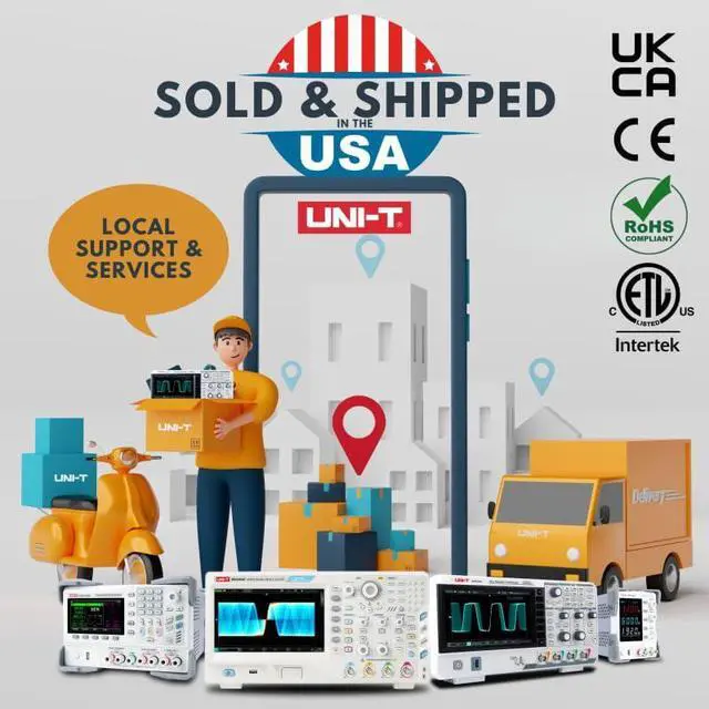 Alt view image 6 of 6 - UNI-T UTP3305 3 Channel Linear DC Laboratory Power Supply 3Ch 100mV/10mA 32V CV: 1×10+3mV CC: 2×10+3mA 5V Output Voltage (335W, 3A Output)