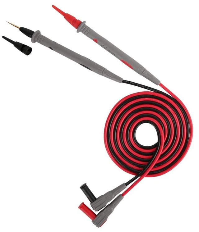 Alt view image 4 of 4 - UNI-T UT-L90 Fine-Tip Test Probe Removable Protective Sleeve CAT II 1000V Rating Current 10A 1200mm