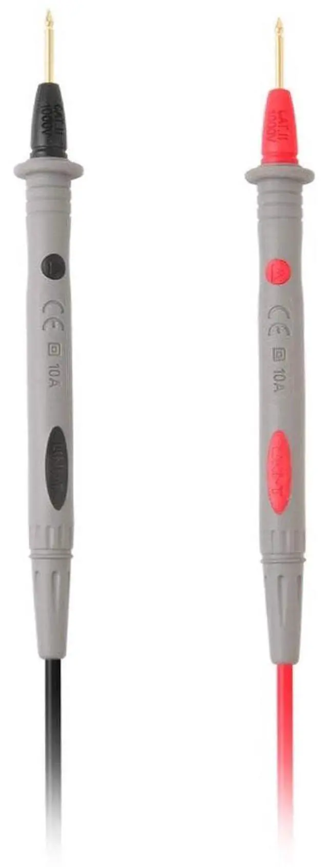 Main image of UNI-T UT-L65 Gold Plated Test Probes Removable Protective Sleeve CAT III 1000V and CAT IV 600V Rating Current 10A 1200mm