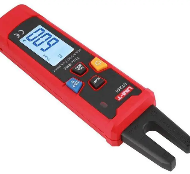 Alt view image 2 of 6 - UNI-T UT256 60A TRMS Fork Clamp Meter for Automotive Electrical Wiring UL
