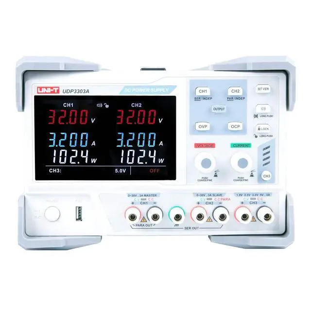 Alt view image 2 of 5 - UNI-T UDP3303A 3Ch Classic-Series Linear DC Power Supply