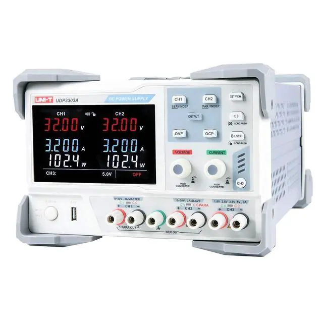 Alt view image 3 of 5 - UNI-T UDP3303A 3Ch Classic-Series Linear DC Power Supply