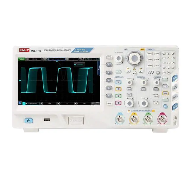 Alt view image 2 of 5 - UNI-T MSO3354E 350MHz 4+16Ch MSO Mixed Signal Digital Oscilloscope