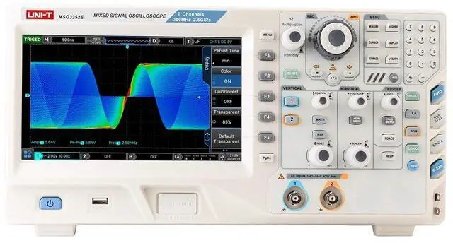 Alt view image 2 of 5 - UNI-T MSO3352E 350MHz 2+16Ch MSO Mixed Signal Digital Oscilloscope