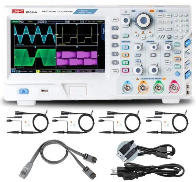 Main image of UNI-T MSO2104 100MHz 4+16Ch MSO Digital Oscilloscope