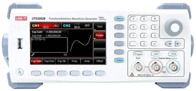 Alt view image 2 of 5 - UNI-T Waveform Generators 120 MHz MAX. Output Frequency 320 MSa/s Sample Rate 16 bits Vertical Resolution 2 Channels 16 Mpts Arbitrary Wave Length (UTG2062B 60MHz 2CH)