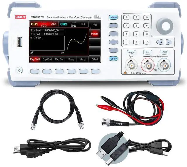 Main image of UNI-T Waveform Generators 120 MHz MAX. Output Frequency 320 MSa/s Sample Rate 16 bits Vertical Resolution 2 Channels 16 Mpts Arbitrary Wave Length (UTG2062B 60MHz 2CH)