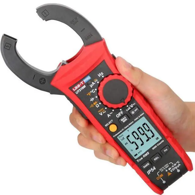 Alt view image 2 of 7 - UNI-T UT219M Professional Digital Pliers Gauge Portable Digital Pliers Meter True RMS IP54 Waterproof Voltage Current Measure