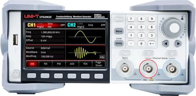 Alt view image 2 of 4 - UNI-T UTG2062X - Advanced-Series Arbitrary Waveform Generator (2 Channels / 60MHz)