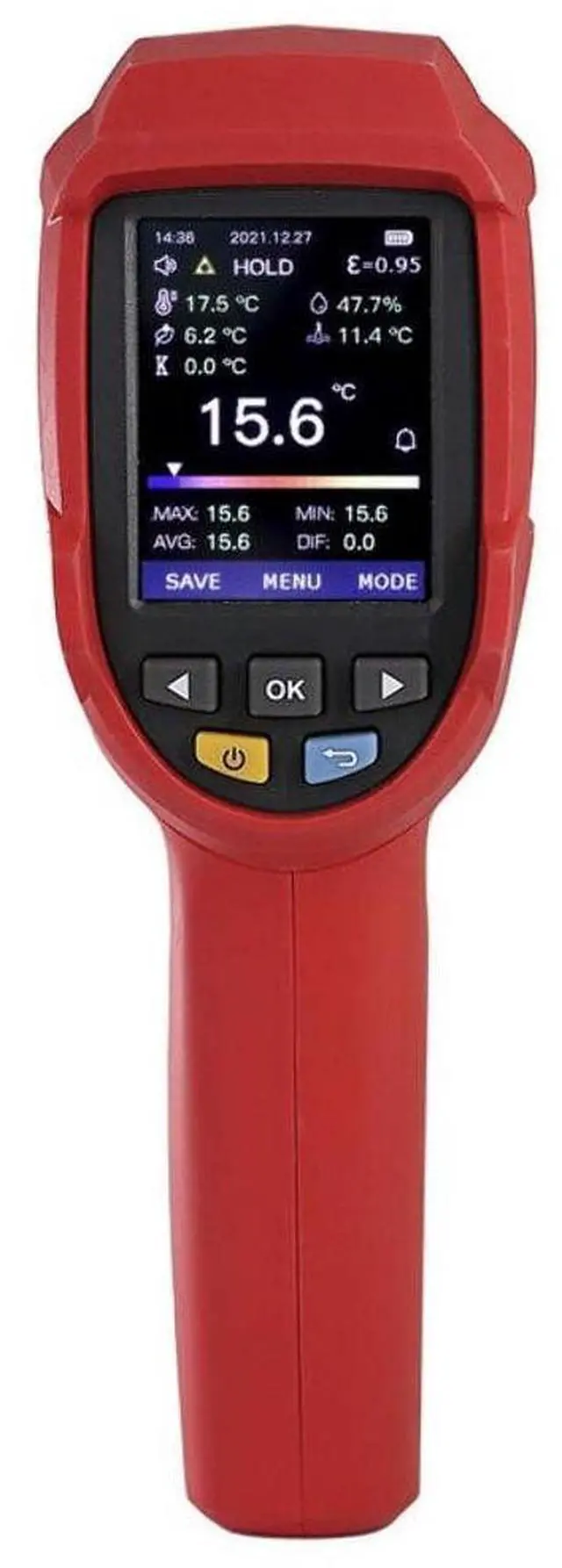 Main image of UNI-T UT305C+ Professional High-Temperature Infrared Thermometer Industrial Laser Temperature Meter -50°C to 2200°C Distance-to-Spot Ratio 55:1