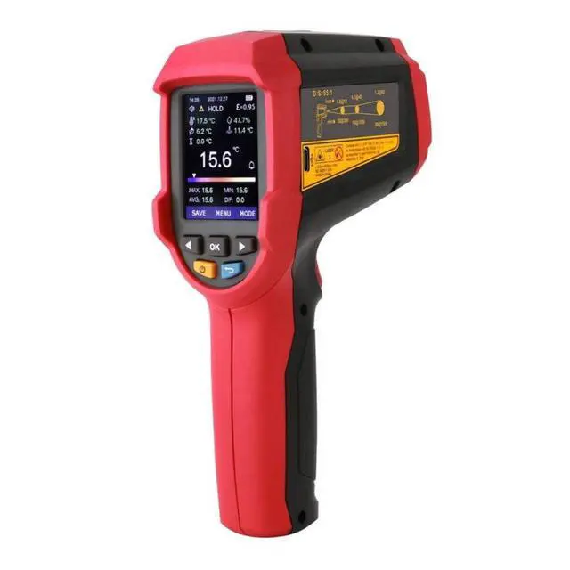 Alt view image 2 of 7 - UNI-T UT305C+ Professional High-Temperature Infrared Thermometer Industrial Laser Temperature Meter -50°C to 2200°C Distance-to-Spot Ratio 55:1
