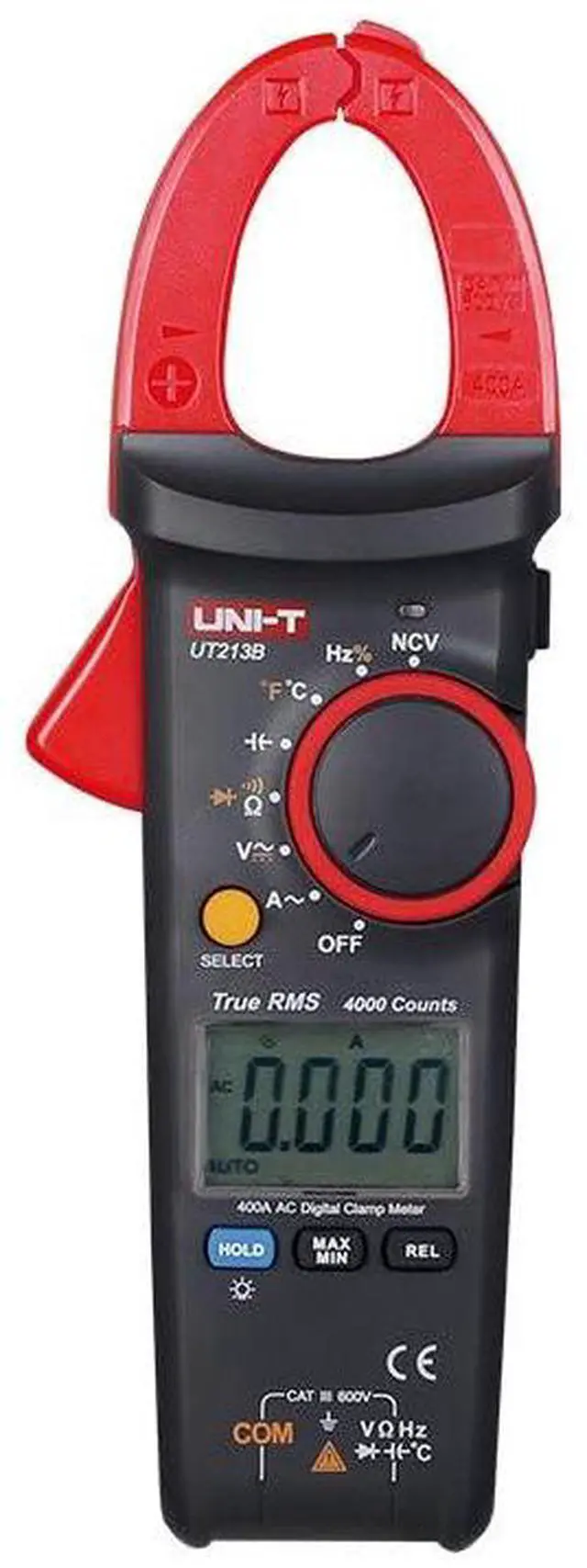 Main image of UNI-T UT213C Clamp Meter True RMS 600V 400A AC/DC with Auto-Ranging