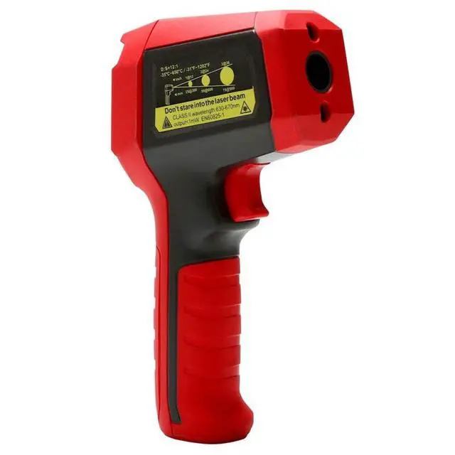 Alt view image 5 of 7 - UNI-T UT309E Advanced Industrial Infrared Thermometer Temperature: -35850; D:S Ratio: 20:1; Emissivity: 0.11 Adjustable; High/Low Temperature Alarm; IP65