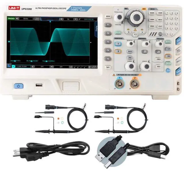 Main image of UNI-T UPO2202 Digital Phosphoroscilloscope with 2 Channels (Analog), 2GSa/s, 200MHz, 56Mpts