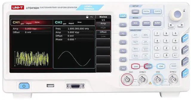 Alt view image 2 of 6 - UNI-T UTG4162A 160MHz 2Ch Peformance-Series Arbitrary Waveform Generator