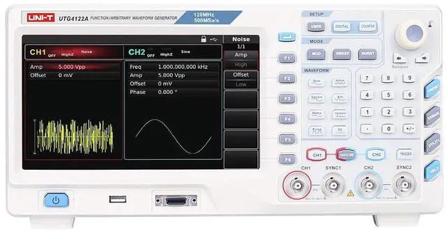 Alt view image 2 of 5 - UNI-T UTG4122A 120MHz 2Ch Peformance-Series Arbitrary Waveform Generator