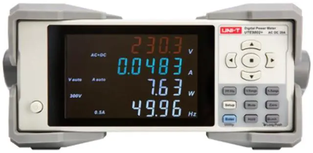 Main image of UNI-T UTE9802+ Single-Phase Digital Power Meter AC/DC True RMS 600V/20A