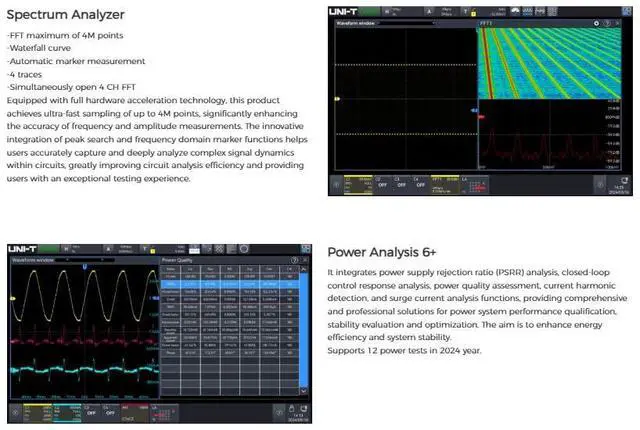 Alt view image 5 of 6 - UNI-T MSO2104X 100 MHz 4Ch Nine-in-One Oscilloscope