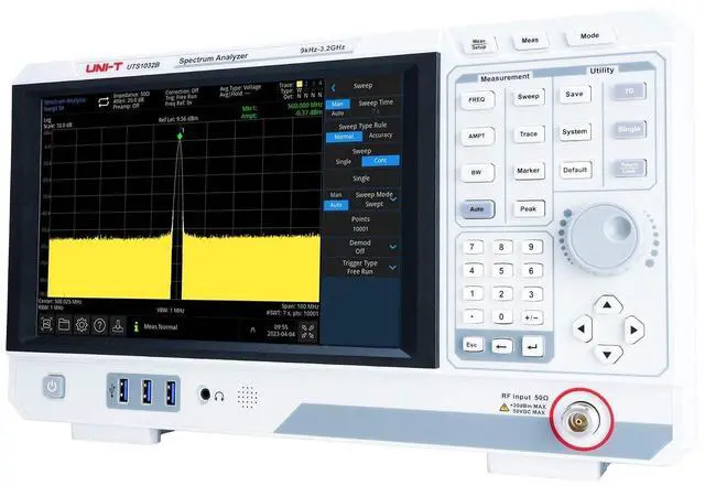 Alt view image 4 of 6 - UNI-T UTS1032B 3.2GHz Advanced-Series Spectrum Analyzer