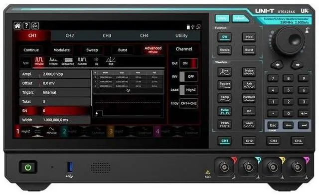 Main image of UNI-T UTG4164X 160 MHz 4Ch Performance-Series Arbitrary Waveform Generator