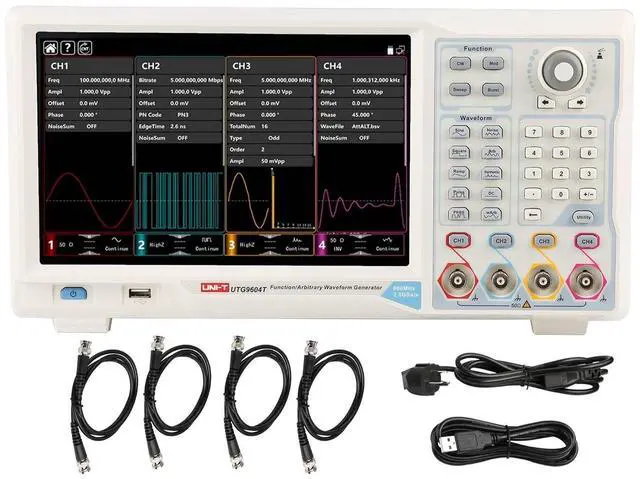 Main image of UNI-T UTG9604T 600MHz 4Ch Elite-Series Arbitrary Waveform Generator Function/Arbitrary Waveform Generator 4 Channels, 2.5GSa/s, Wave Length: 16Mpts, 10.1Display