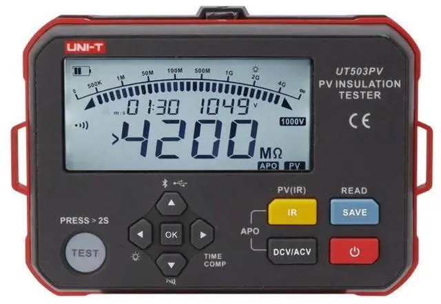 Main image of UNI-T UT503PV Solar PV Insulation Resistance Tester DC 1000V