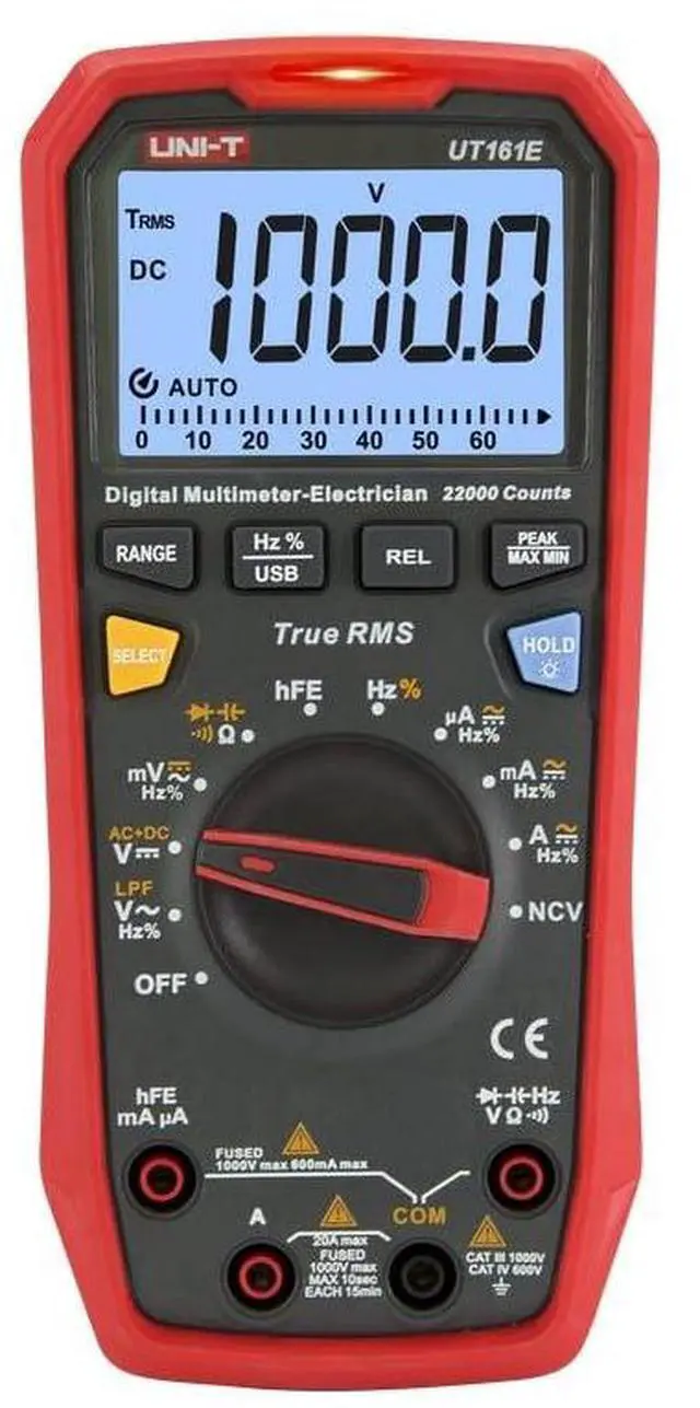 Main image of UNI-T UT161E 1000V True RMS Digital Multimeter High Resolution Professional