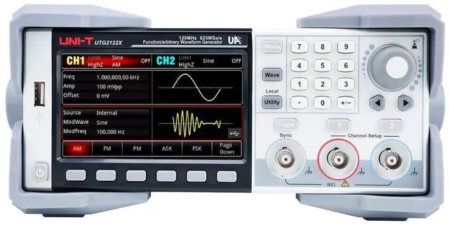 Main image of UNI-T UTG2122X 120 MHz 2-Channel Arbitrary Waveform Generator