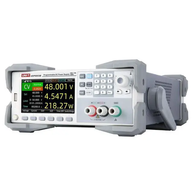 Alt view image 2 of 5 - UNI-T UDP6953B 1Ch 600W Performance-Series Programmable DC Power Supply 150V/10A 1mV/0.1mA 4.5 Digit Voltmeter 4.3" TFT True Color LCD OVP OCP LAN USB RS232 RS485