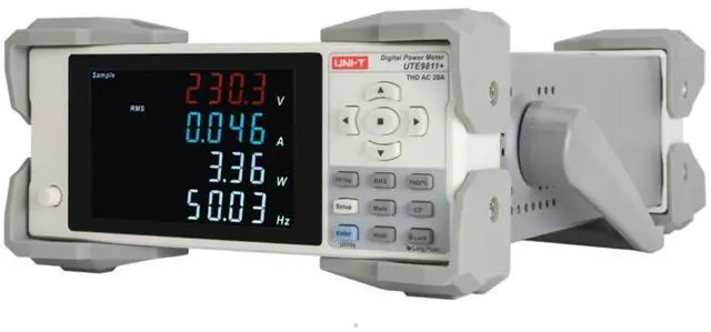 Alt view image 2 of 3 - UNI-T UTE9811+ Harmonic-Analysis Digital Power Meter Single-Phase 3V-600V 5mA-20A