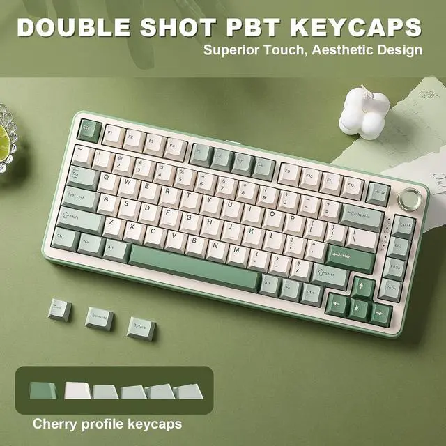 Alt view image 7 of 7 - B75 PRO 75% Wireless Mechanical Keyboard(Matcha Green,Cocoa V2)