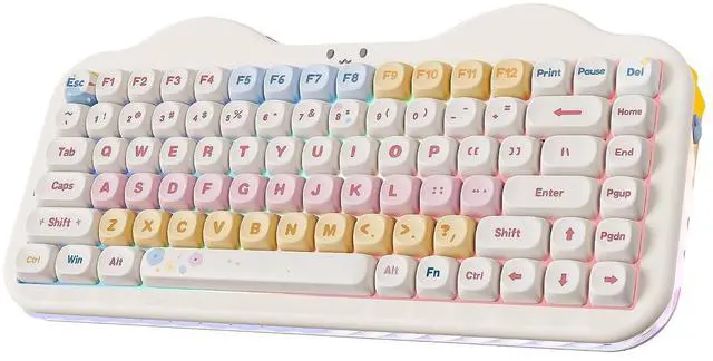 Main image of YUNZII C75 Cute 75% Wireless Mechanical Keyboard (Beige, Milk Switch)