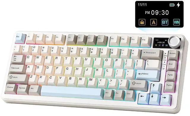Main image of YUNZII B75 PRO MAX 75% Mechanical Keyboard (Beige,Candy Switch)