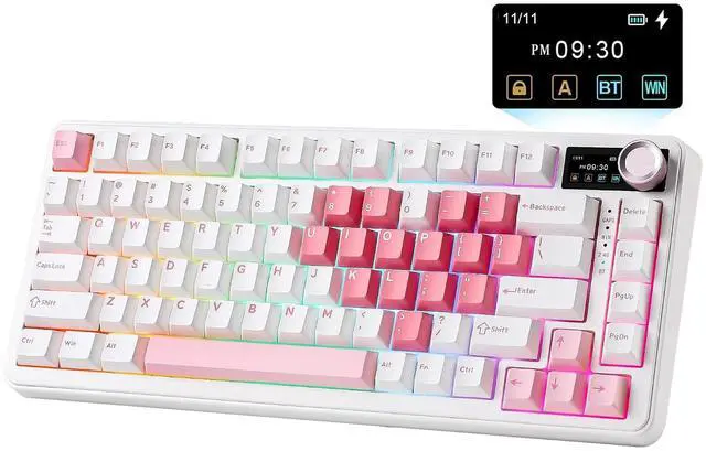 Main image of YUNZII B75 PRO MAX 75% Mechanical Keyboard (White Heart,Cocoa V2)