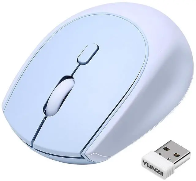 Main image of YUNZII C2 Silicone Wireless Mouse 1600 DPI Optical 2.4GHz (Blue)