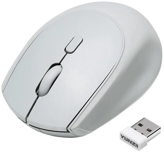 Main image of YUNZII C2 Silicone Wireless Mouse 1600 DPI Optical 2.4GHz (Gray)