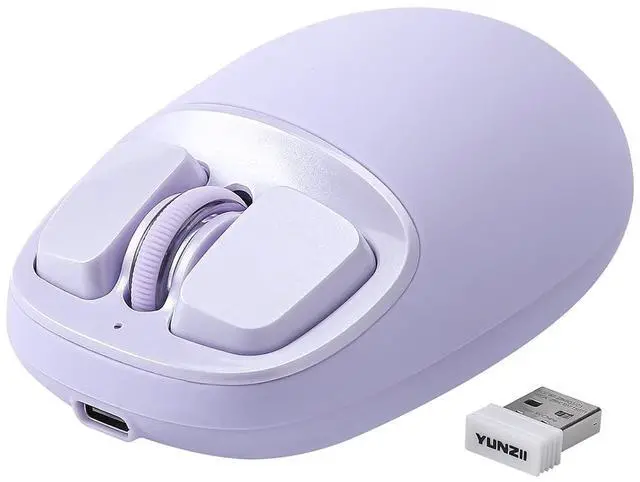 Main image of YUNZII C1 Wireless Tri-Mode Wireless Mouse 4800 DPI Optical (Purple)