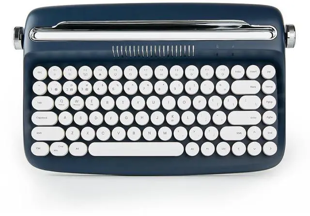 Main image of YUNZII ACTTO B303 Wireless Retro Typewriter Bluetooth Keyboard (Midnight)