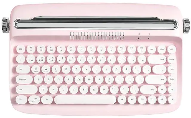 Main image of YUNZII ACTTO B303 Wireless Retro Typewriter Bluetooth Keyboard(Baby Pink)
