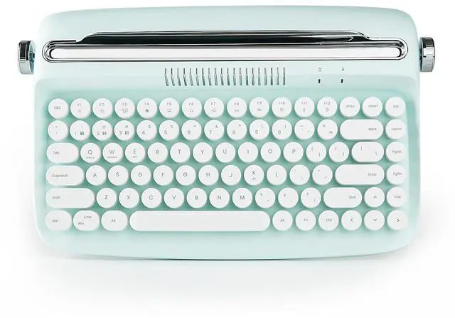 Main image of YUNZII ACTTO B303 Wireless Retro Typewriter Bluetooth Keyboard(Sweet Mint)