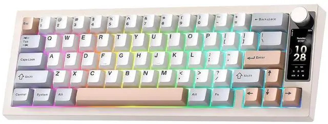 Main image of YUNZII IF68 Wireless Mechanical Keyboard (Beige,Candy Switch)