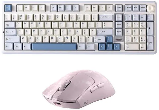 Main image of YUNZII B98 PRO Wireless Mechanical Keyboard (Blue, Candy Switch), M2 Dual 8K Wireless Gaming Mouse (Pink)