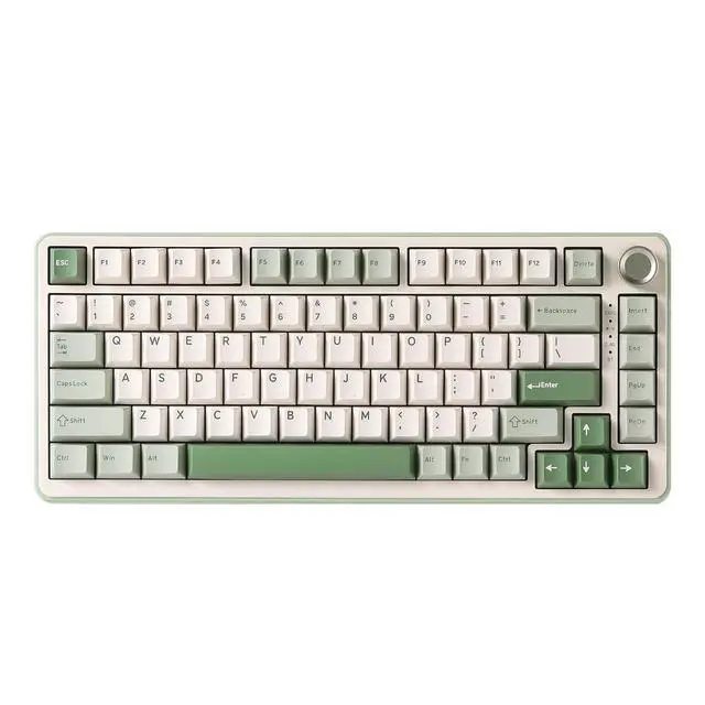 Alt view image 2 of 7 - YUNZII B75 PRO Wireless Mechanical Keyboard (Matcha Green, Cocoa Cream V2 Switch) M2 Dual 8K Wireless Gaming Mouse (Pink)