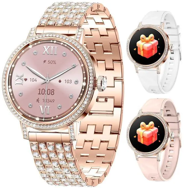 Main image of Smartwatch for Women 1.27-inch, Featuring Wireless Calls/Message Alerts/Multiple Sports Modes, Compatible with Android and iOS Devices