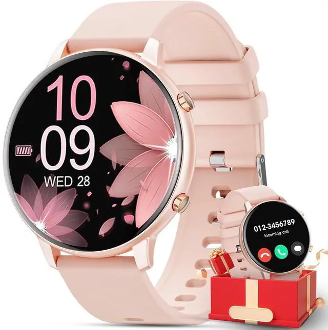 Main image of 2025 New Women's Smart Watch 1.39 inch, with Answer Make Call Message Reminder Function, with Fitness Tracker,fits for Android iPhone DevicesPink