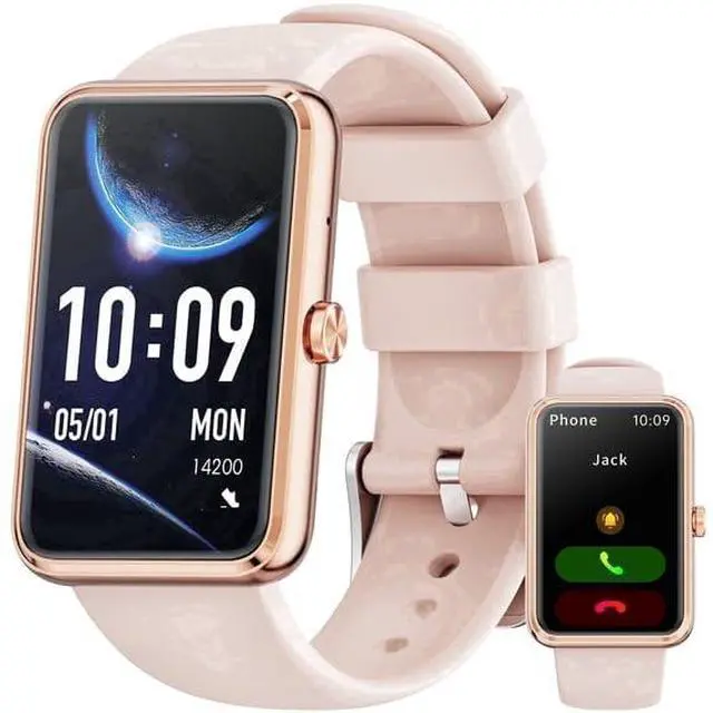 Main image of Fitness Tracker, 1.57inch Smartwatch for Men and Women, GITS for Android and iOS Devices, Step Counting/Bluetooth Calls (Make/Receive), 50 Sport Modes, Fitness Watch (Pink)