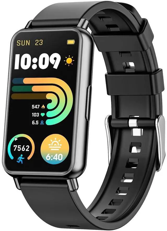 Main image of Fitness Tracker for Men Women, 1.45" with 100 Sport Mode/Activity Tracker/IP68 Waterproof, fits for Android iPhone Devices (Black)