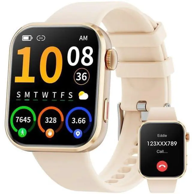 Main image of Smart Watch for Men Women, 2026 Smartwatch(Answer/Make Call), 1.93" New Fitness Watch with 120+ Sport Modes, Fitness Tracke with Pedometer/IP68 Waterproof, Fits for Android/iOS(Pink)